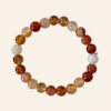 Carnelian Bracelet + 5 Mukhi Rudraksha Free