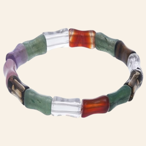 Multi Faceted Cut Bracelet + 5 Mukhi Rudraksha Free - Image 4