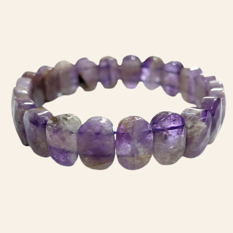 Amethyst Bracelet + 5 Mukhi Rudraksha Free