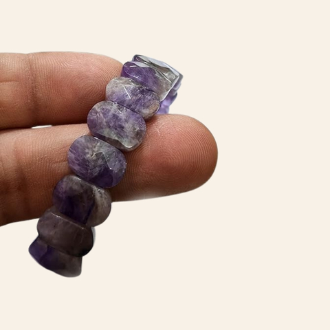 Amethyst Bracelet + 5 Mukhi Rudraksha Free - Image 5