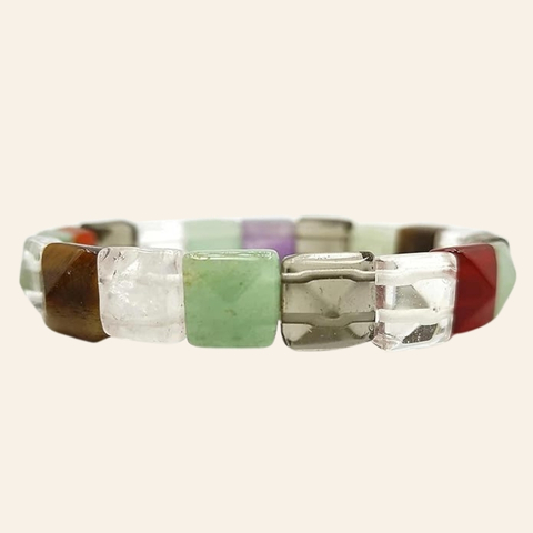 Multi Faceted Cut Bracelet + 5 Mukhi Rudraksha Free - Image 3