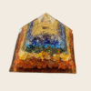 Seven Chakra Orgone Pyramid in 3 inch size